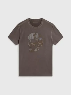 APPLIQUE SKULL TEE