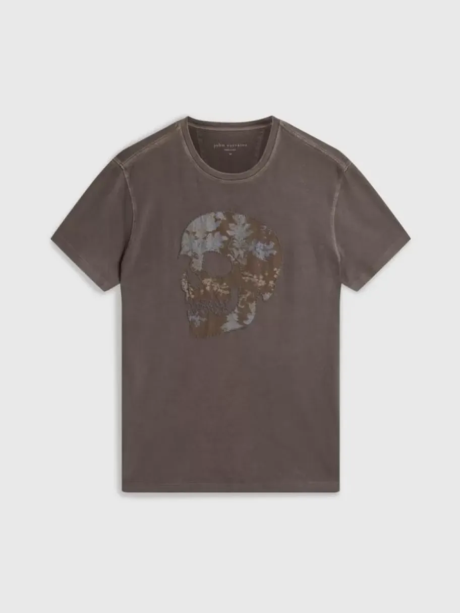 APPLIQUE SKULL TEE