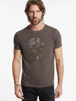 APPLIQUE SKULL TEE