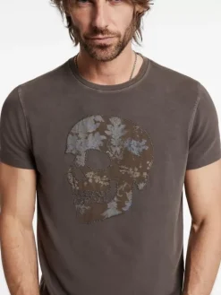 APPLIQUE SKULL TEE