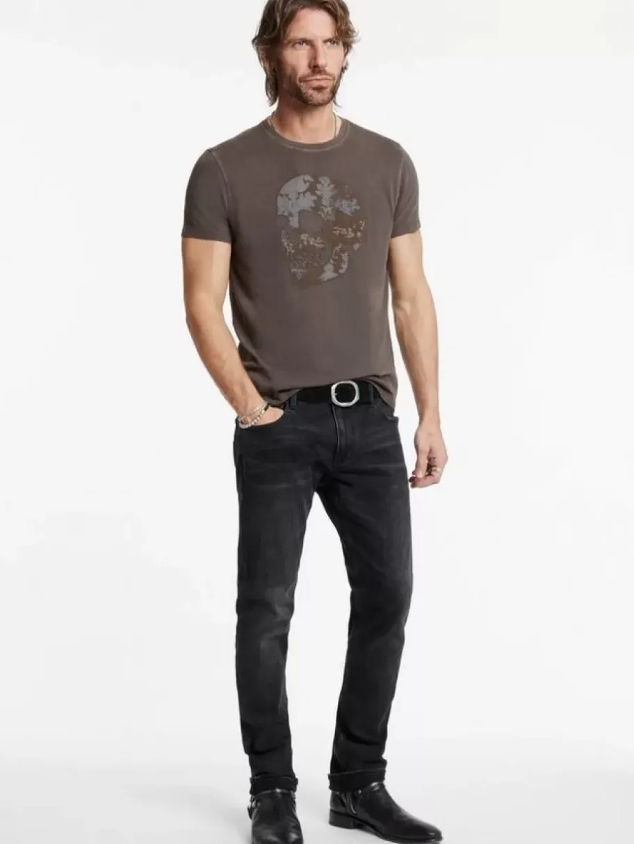 APPLIQUE SKULL TEE