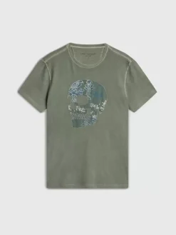 APPLIQUE SKULL TEE