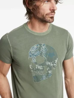 APPLIQUE SKULL TEE