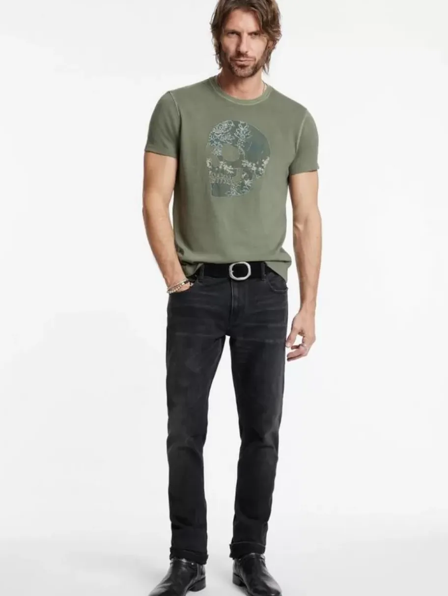 APPLIQUE SKULL TEE