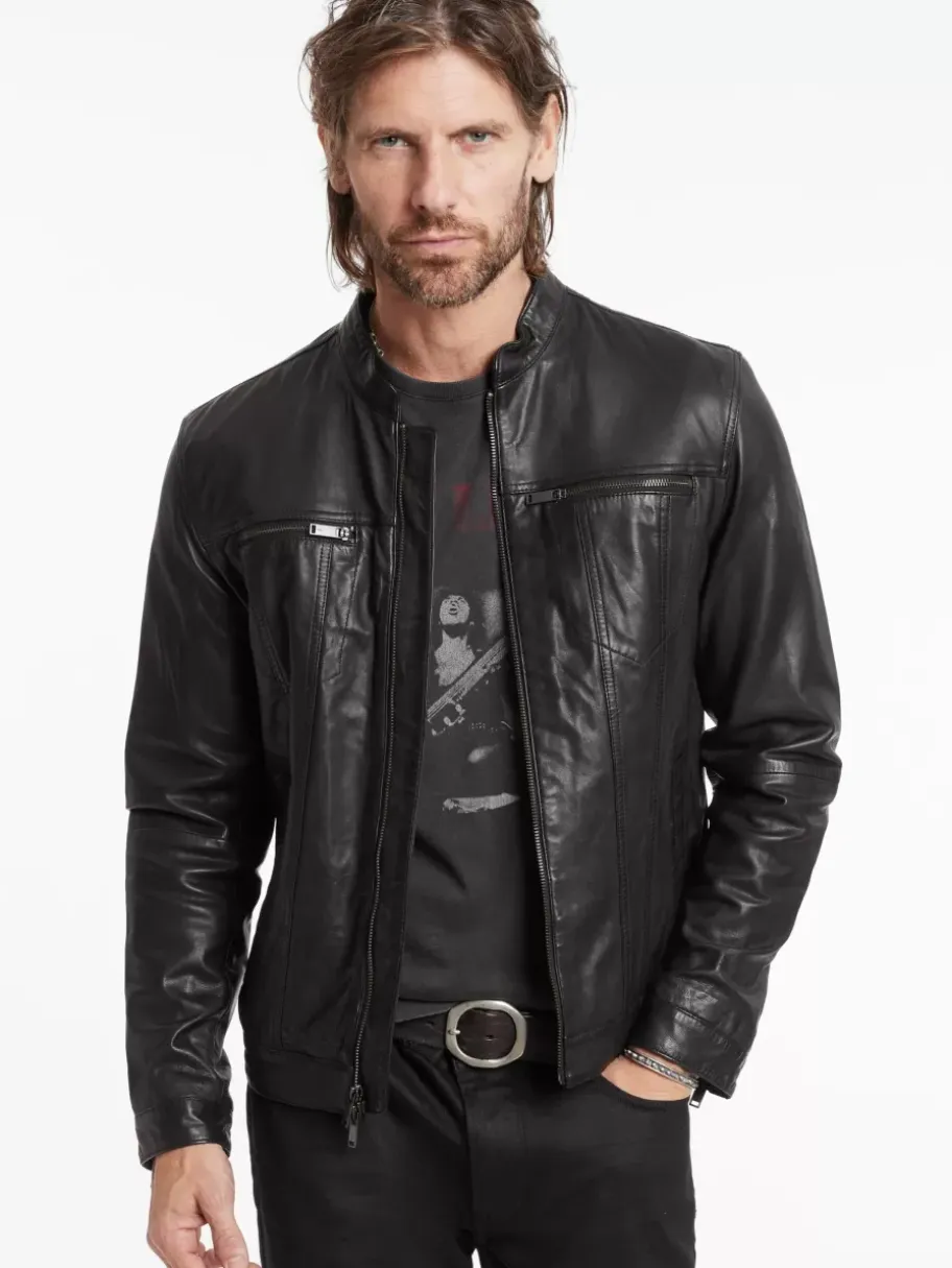 BRANDO BAND COLLAR JACKET