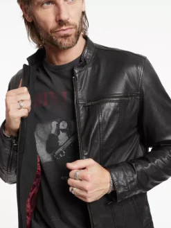 BRANDO BAND COLLAR JACKET