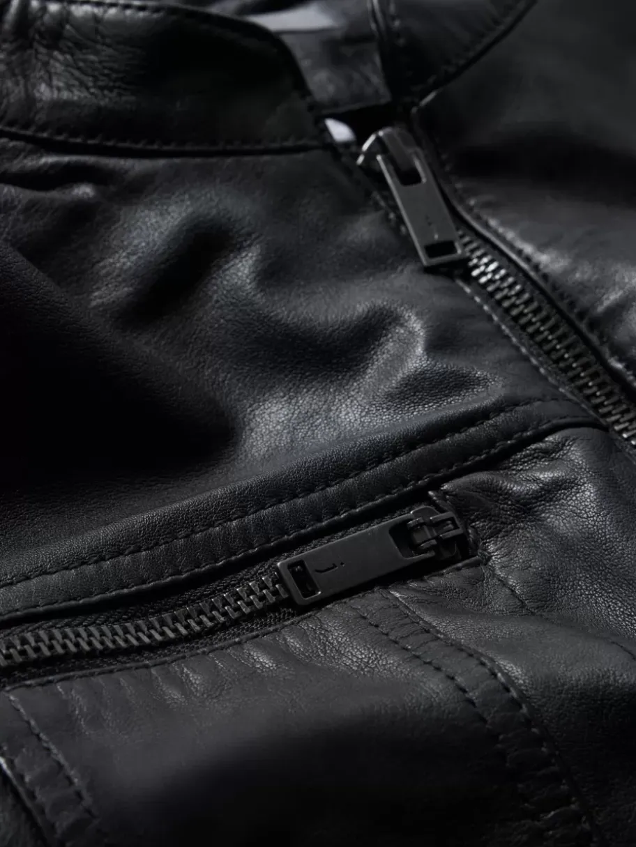 BRANDO BAND COLLAR JACKET