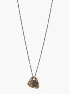 BRASS GUITAR PICK NECKLACE