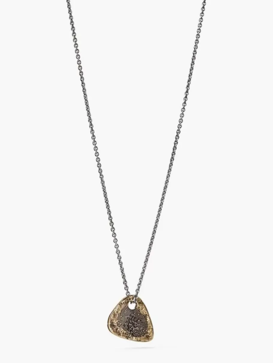 BRASS GUITAR PICK NECKLACE