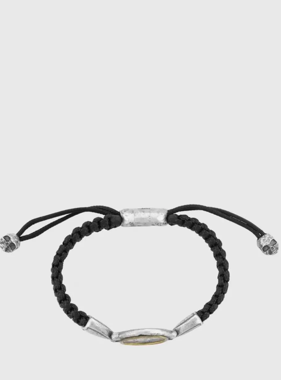 CORDED MERCURY COIN BRACELET