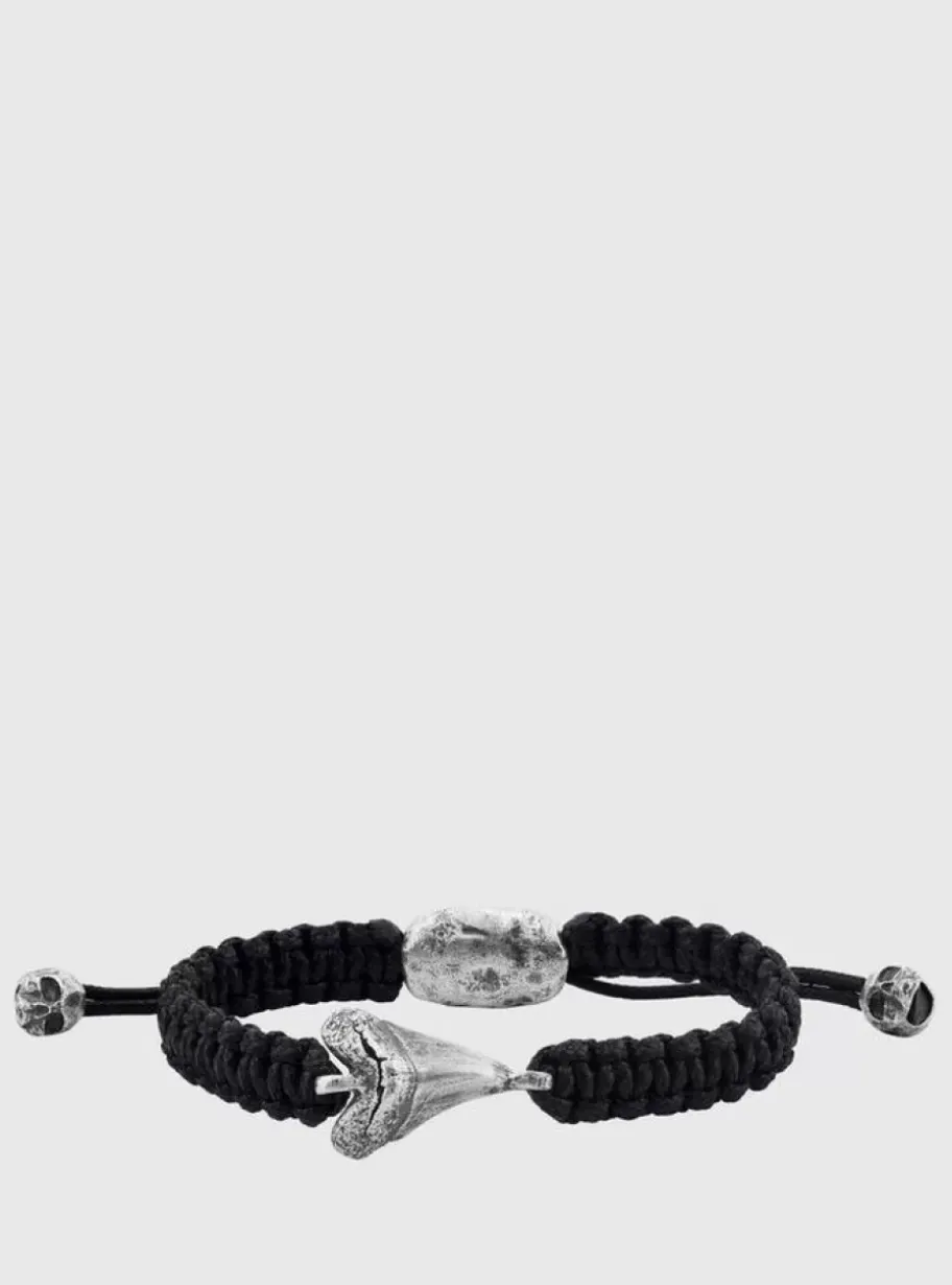 CORDED SHARK TOOTH BRACELET