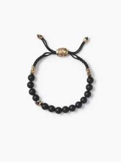 8MM BRASS SKULL WITH COLOR BEADS