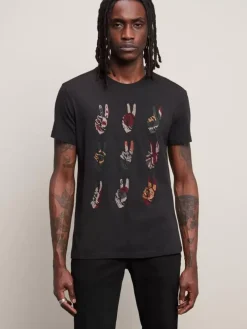 MULTI PEACE HAND TEE