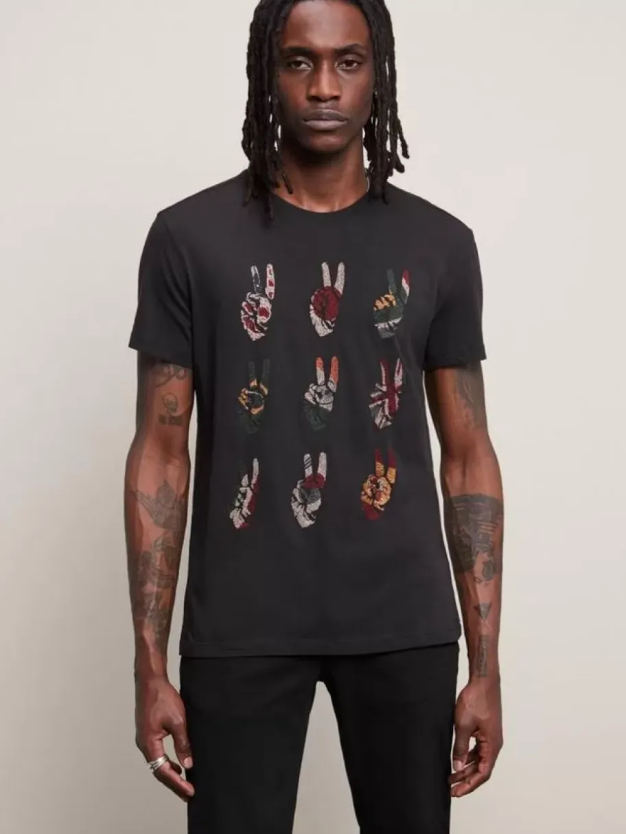 MULTI PEACE HAND TEE